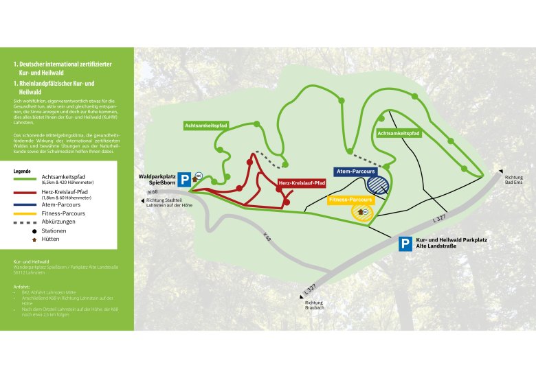 Kur- und Heilwald Lahnstein Lageplan